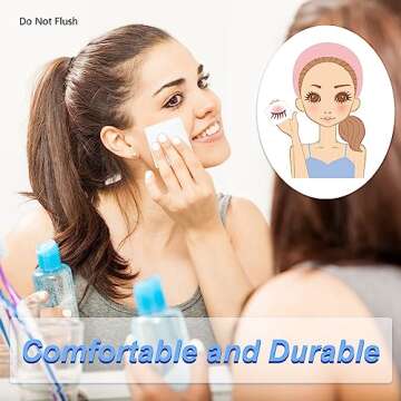 Maxcheck 200 Pieces Disposable Esthetic Wipe Non Woven Facial Wipes, 2 x 2 Inch