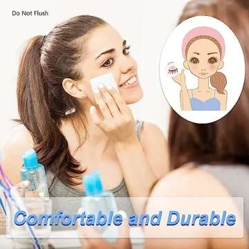 Maxcheck 200 Pieces Disposable Esthetic Wipe Non Woven Facial Wipes, 2 x 2 Inch