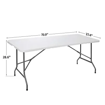 Heavy Duty 6FT Folding Table for Indoor Outdoor Use