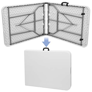 Heavy Duty 6FT Folding Table for Indoor Outdoor Use