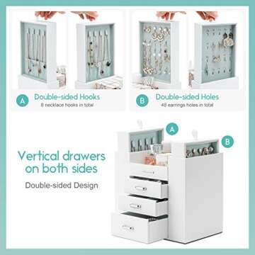 Homde Jewelry Organizer for Elegant Jewelry Storage