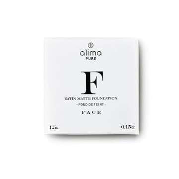 Alima Pure Matte Foundation Loose Mineral Powder Foundation Makeup, Loose Powder Makeup Oil Free Talc Free Powder, Natural Makeup Mineral Foundation Full Coverage Natural Foundation Powder .15 oz/4.5g