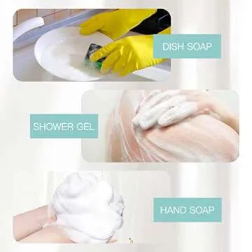 Owlyee 2oz Foam Bottle (3PCS) Empty Foaming Pump Dispenser for Hand Soap, Lash Cleanser, Shampoo to Travel (60ml, White&Green)