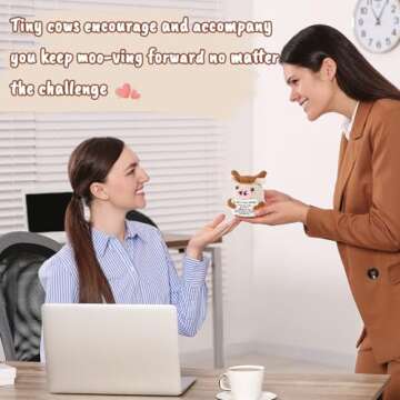 Mini Funny Cow Gift - Supportive Office Decor for All