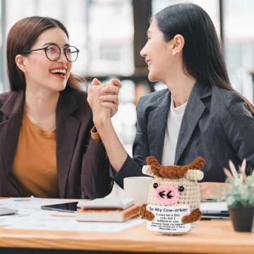 Mini Funny Cow Gift - Supportive Office Decor for All