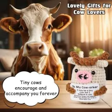Mini Funny Cow Gift - Supportive Office Decor for All