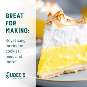 Judee's Gluten Free Complete Meringue Powder Mix - 11.4 Oz for Baking and Decorating - Gluten-Free, Nut-Free, No Preservatives - Make Meringue Cookies, Pies, Frosting, Royal Icing