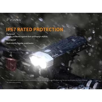 Fenix BC30 v2.0 Bicycle Light, 2200 Lumen Dual Beam with Wireless Remote and LumenTac Organizer (Batteries Not Included)