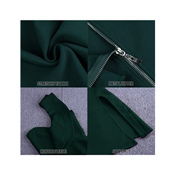 UONBOX Women's One Shoulder Bandage Dress for All Occasions