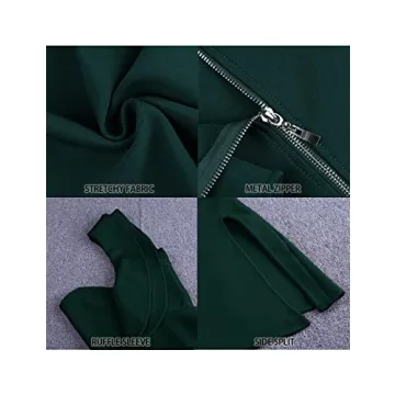 UONBOX Women's One Shoulder Bandage Dress for All Occasions