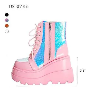 CELNEPHO Chunky Platform Boots - Stylish & Comfortable