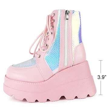 CELNEPHO Chunky Platform Boots - Stylish & Comfortable