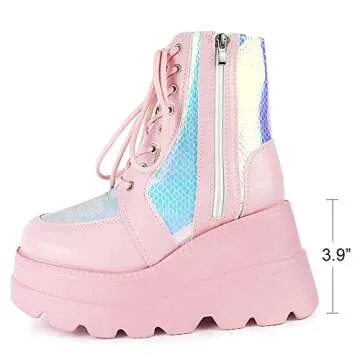 CELNEPHO Chunky Platform Boots - Stylish & Comfortable