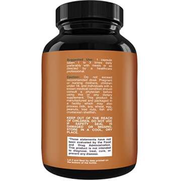 Bovine Colostrum Capsules with Immunoglobulin G - Colostrum Supplement and Muscle Builder for Gut He...