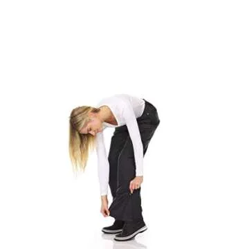 Arctic Quest Women's Snow Ski Pants Water Resistant Softshell Insulated Flare for Snowboarding Hiking Winter Outdoor Pants, Black (9054), Medium