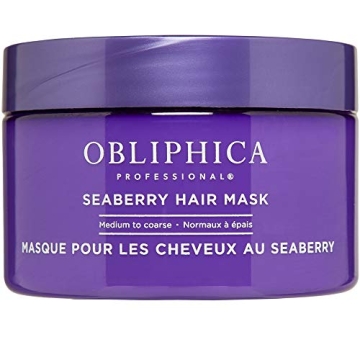 Obliphica Seaberry Hair Mask - Deep Conditioning Hydrating Treatment for Dry and Damaged Hair - Mois...