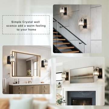 Elegant Grneric Crystal Wall Sconces for Modern Spaces