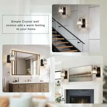 Elegant Grneric Crystal Wall Sconces for Modern Spaces