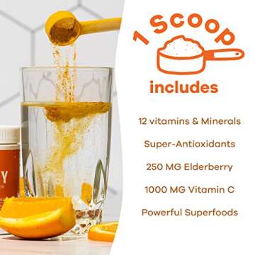 GOBIOTIX Vitamin C Immune Booster - Vegan Wellness Powder