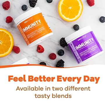 GOBIOTIX Vitamin C Immune Booster - Vegan Wellness Powder