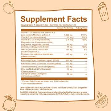 GOBIOTIX Vitamin C Immune Booster - Vegan Wellness Powder