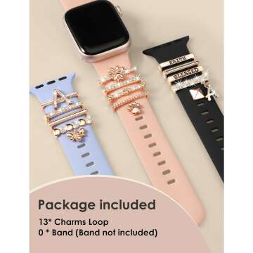 Decorative Ring Loops for Apple Watch Bands - 13 Packs