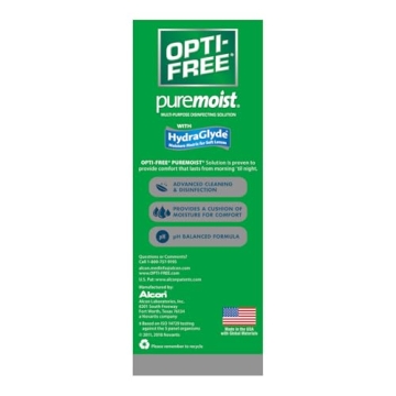 Opti-Free Puremoist Contact Lens Solution 10 FL Oz - Comfort & Hygiene