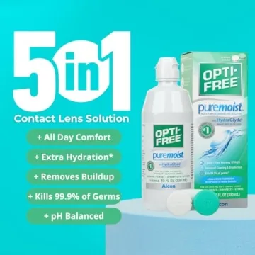 Opti-Free Puremoist Contact Lens Solution 10 FL Oz - Comfort & Hygiene