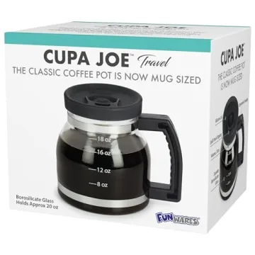 Funwares Unique Coffee Mug, Perfect Gag Gift, Funny Cool Big Coffee Mug for Men and Women! Original 20 ounce Cupa Joe Jumbo Mug Spill-Proof Travel Lid