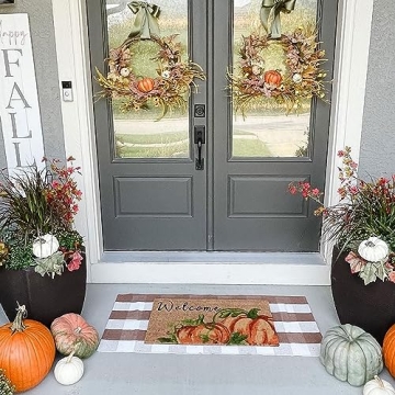 Buffalo Plaid Outdoor Rug - Farmhouse Charm for Every Entrance