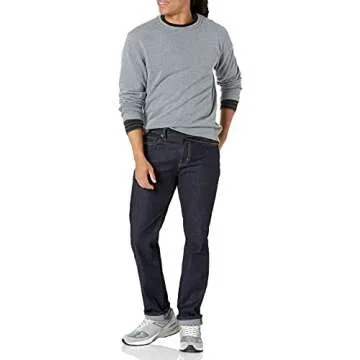 Amazon Essentials Men's Fleece Crewneck Sweatshirt (Available in Big & Tall), Light Grey Heather, Large