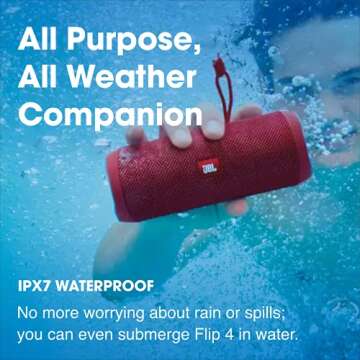 JBL Flip 4 Waterproof Portable Bluetooth Speaker - Teal