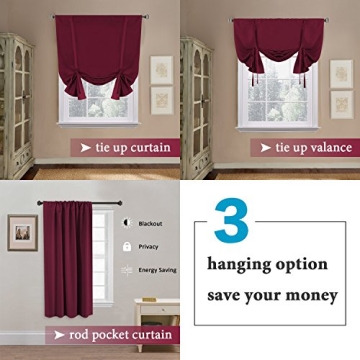 H.VERSAILTEX Red Christmas Blackout Curtains for Energy Efficiency