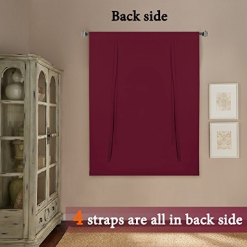 H.VERSAILTEX Red Christmas Blackout Curtains for Energy Efficiency