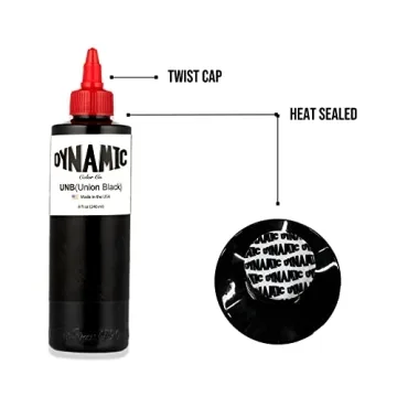 Union Black Tattoo Ink - Safe & Compliant 8 oz Ink