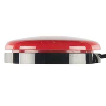 AbleNet Big Buddy Button Red Switch - Large Tactile Assistive Technology Adaptive Switch Device for ...