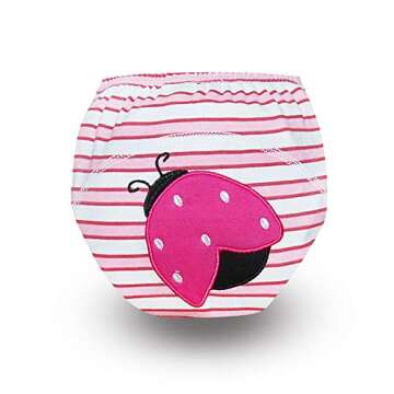 Baby Potty Training Pants Toddler Girls Training Underwear Toilet Training Panties 18-24 months 2T Cotton 5 Pack