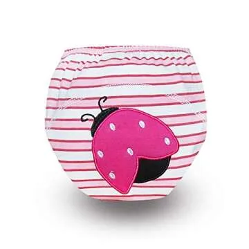 Baby Potty Training Pants Toddler Girls Training Underwear Toilet Training Panties 18-24 months 2T Cotton 5 Pack