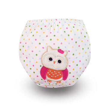 Baby Potty Training Pants Toddler Girls Training Underwear Toilet Training Panties 18-24 months 2T Cotton 5 Pack