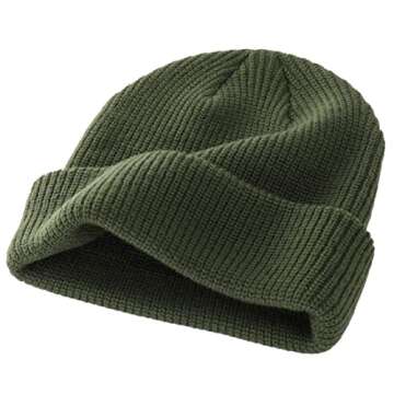 Connectyle Classic Men's Warm Winter Hats Acrylic Knit Cuffed Beanie Cap Daily Beanies Watch Hat