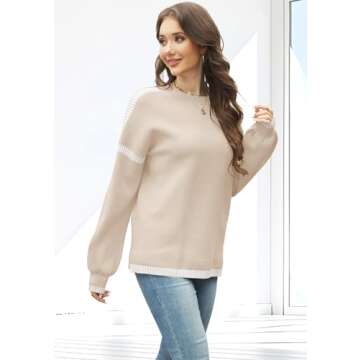 Soesdemo Oversized Women's Sweater for Comfortable Fall Fashion