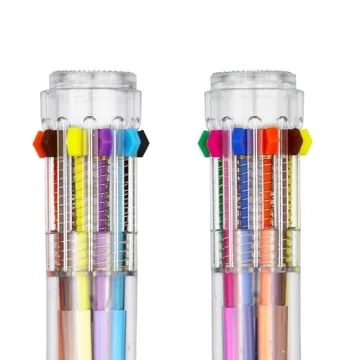 HeTaoCat 10-in-1 Retractable Multicolor Pens for All Ages
