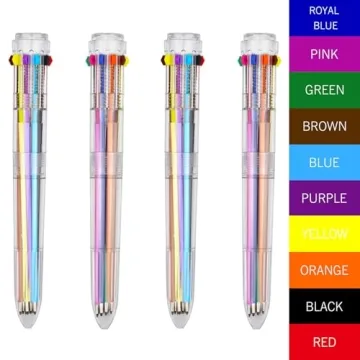 HeTaoCat 10-in-1 Retractable Multicolor Pens for All Ages