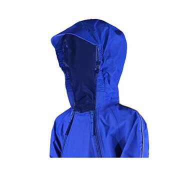 Splashy Waterproof One Piece Rainsuits and MudStopper Coveralls for Kids (2 Years, Royal Blue)