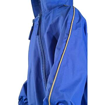Splashy Waterproof One Piece Rainsuits and MudStopper Coveralls for Kids (2 Years, Royal Blue)