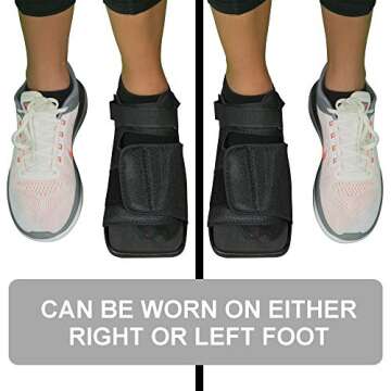MARS WELLNESS Premium Post Op Broken Toe/Foot Fracture Square Toe Walking Shoe - Womens (Large (Pack...