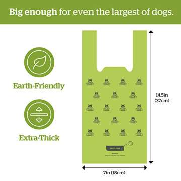 Pogi's Dog Poop Bags with Easy-Tie Handles - 300 Doggy Leak-Proof, Ultra Thick, Scented Poop Bags for Dogs, Cat