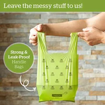 Pogi's Dog Poop Bags with Easy-Tie Handles - 300 Doggy Leak-Proof, Ultra Thick, Scented Poop Bags for Dogs, Cat