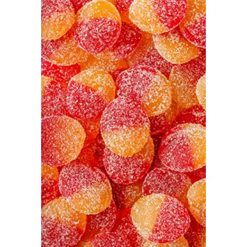 Snack Owl Vegan Candy - Gluten Free Chewy Peach Bites