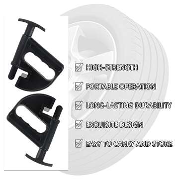 Aokdom 2PCS Car Tire Changer,Portable Tire Bead Breaker Tool Tire Tools for Changing Tires,Universal Tire Mounting Tools Manual Tire Changer Machine for Cars Trucks SUV